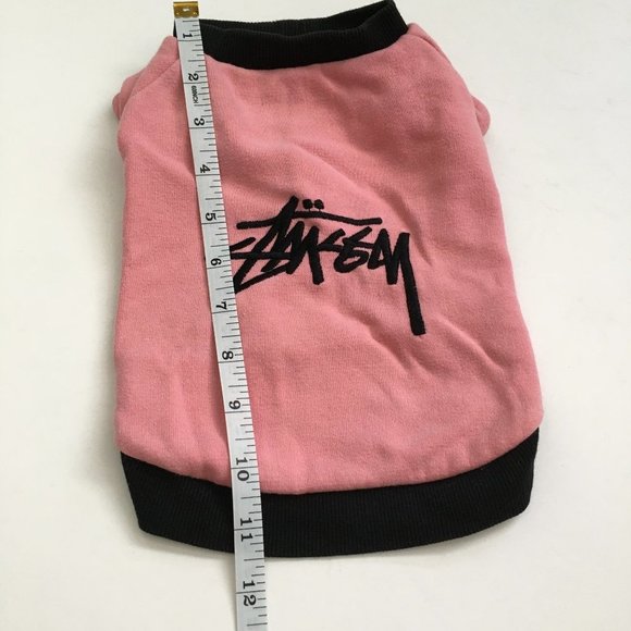 Dog Clothes Peach/Pink Black Sweat Shirt Size Medium - Picture 5 of 7